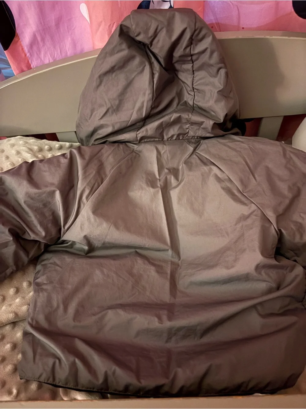 The North Face Kids' Black Puffer Jacket with Hood Reversal